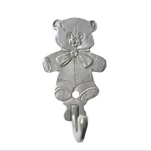 Seagull Pewter Teddy Bear Wall Hook